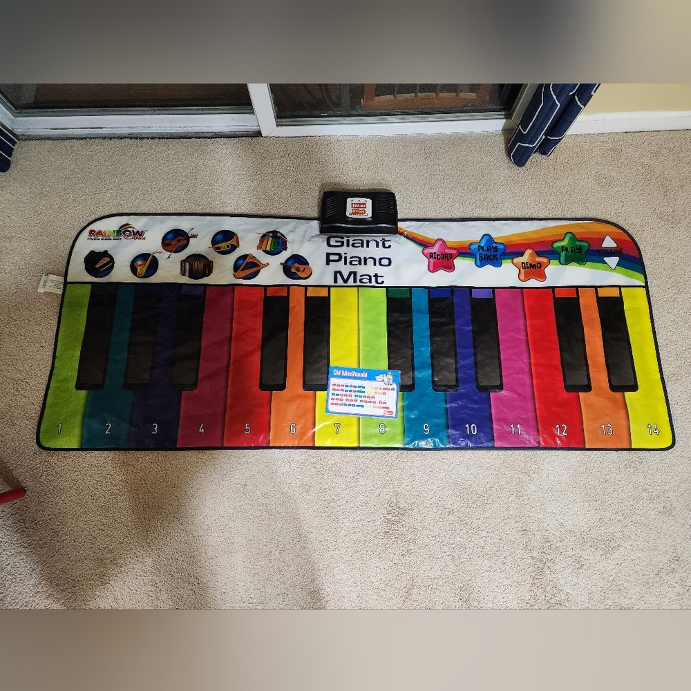 KidzLane Giant Piano Music Mat With Song Book